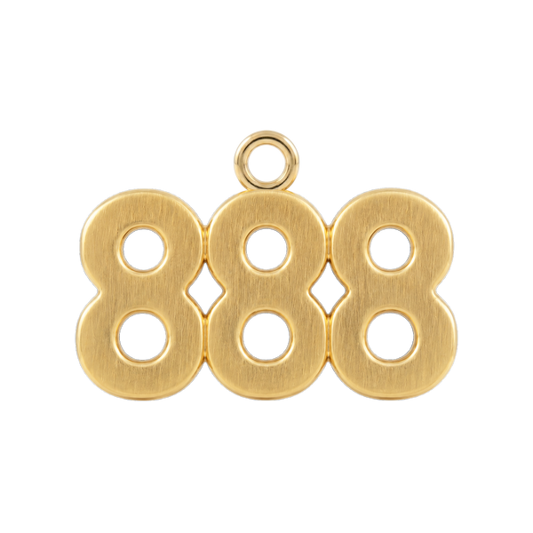 Classic Angel Number Pendants in 14K Gold (20 mm)