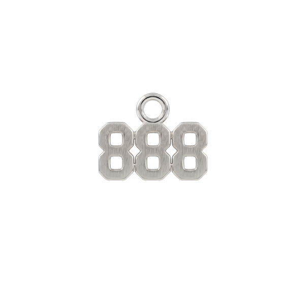 Basic Angel Numbers in Sterling Silver (4.7 mm) (Semi-Polished)