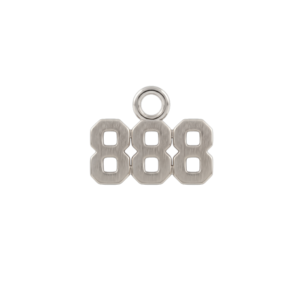 Basic Angel Numbers in Sterling Silver (5.3 mm) (Semi-Polished)