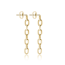 Load image into Gallery viewer, Houston St. Semi-Solid Cable Chain Earrings
