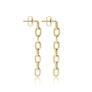 Houston St. Semi-Solid Cable Chain Earrings