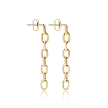 Load image into Gallery viewer, Houston St. Hollow Cable Chain Earrings
