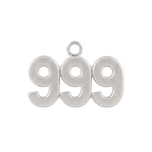 Classic Angel Number Pendants in 14K Gold (12.5 mm)