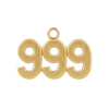 Classic Angel Number Pendants in 14K Gold (15 mm)