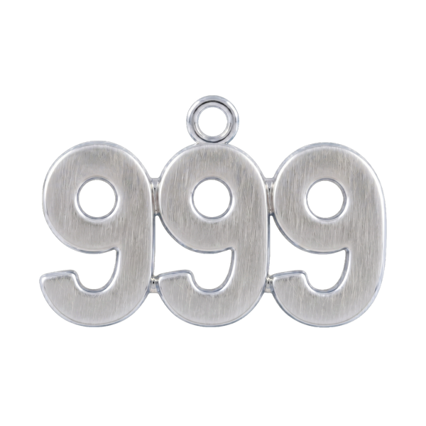 Classic Angel Number Pendants in 14K Gold (25 mm)