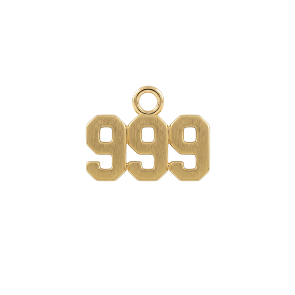 Basic Angel Numbers in 14K Gold (4.7 mm) (Semi-Polished)