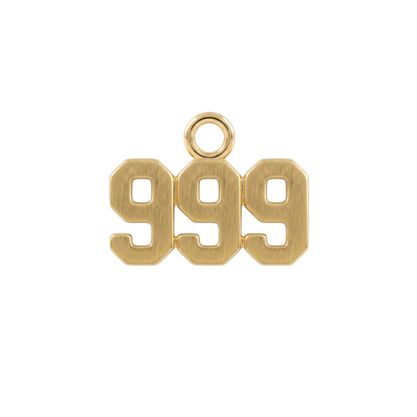 Basic Angel Numbers in 14K Gold (5.3 mm) (Semi-Polished)