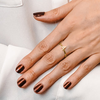 Initial Ring in 14K Gold