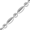 Bulk / Spooled Alternating Oval / Round Bead Chain in Sterling Silver (4.00 mm)