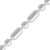 Bulk / Spooled Alternating Cylinder / Round Bead Chain in Sterling Silver (1.20 mm - 2.50 mm)
