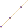 Bulk / Spooled Diamond by the Yard Cable Chain in 14K Yellow Gold (Diamond Bezel: Every 1.5")