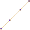 Bulk / Spooled Diamond by the Yard Cable Chain in 14K Yellow Gold (Diamond Bezel: Every 1.5")