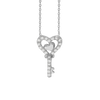 Key Necklace in Sterling Silver (20 x 11 mm)