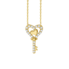 Key Necklace in Sterling Silver (20 x 11 mm)