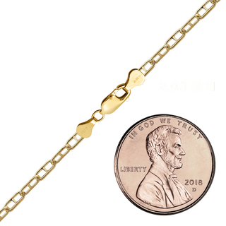 Finished Anchor Anklet in 14K Gold-Filled