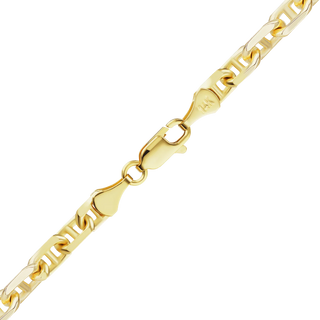 Arthur Ave. Anchor Anklet in 14K Yellow Gold