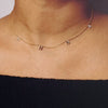Hanging Initial Necklace in 14K Yellow Gold
