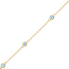 Bulk / Spooled Diamond by the Yard Cable Chain in 14K Yellow Gold (Diamond Bezel: Every 1.5")