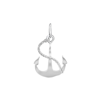 Anchor with Rope Charm (16 x 17mm)