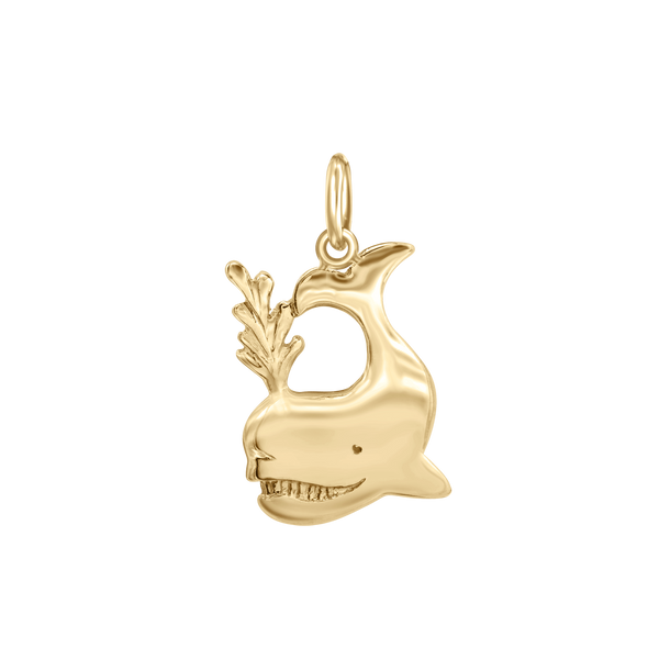 Whale Spraying Charm (23 x 13mm)