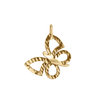 Butterfly Outline Charm (21 x 17mm)