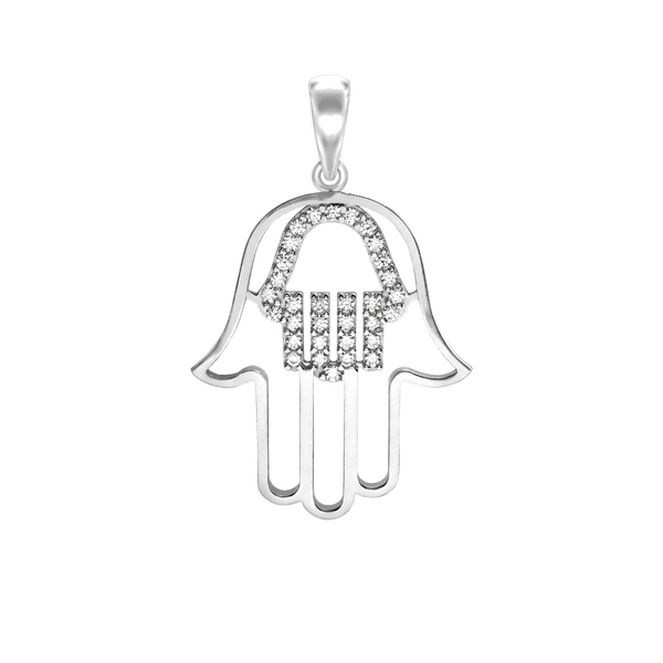ITI NYC Hamsa Pendant in Sterling Silver