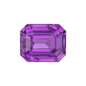 Emerald Shape Amethyst - February Birthstones