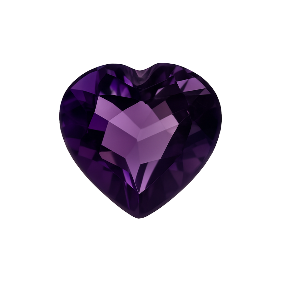 Heart Amethyst - February Birthstones