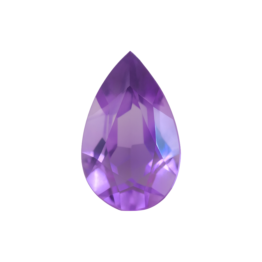 Pear Shape Amethyst - February Birthstones