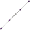 Bulk / Spooled Diamond by the Yard Cable Chain in 14K White Gold (Diamond Bezel: Every 1.5")
