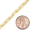 Bulk / Spooled Anchor Chain in 14K Yellow Gold (2.00 mm - 4.85 mm)