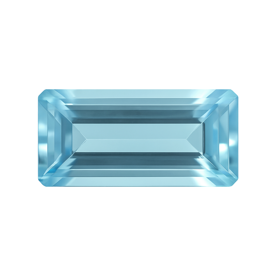 Baguette Aquamarine - March Birthstones