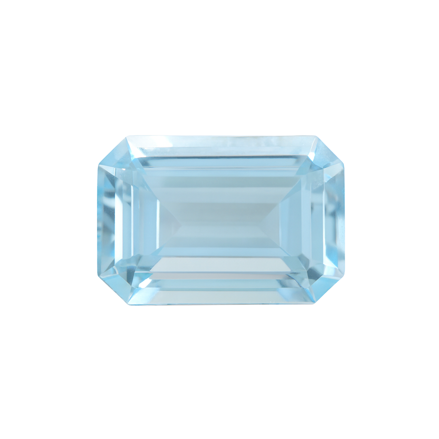 Emerald Shape Aquamarine - March Birthstones