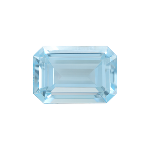 Emerald Shape Aquamarine - March Birthstones