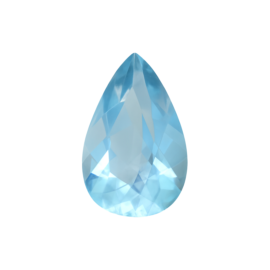 Pear Shape Aquamarine - March Birthstones