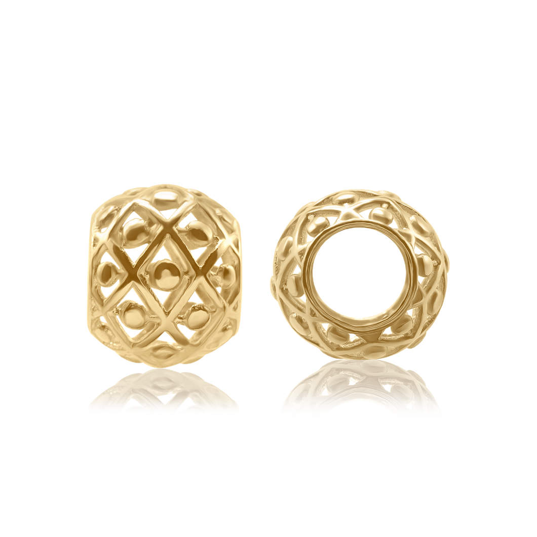 ITI NYC Fancy Beads in 14K Yellow Gold (8.8 x 7.1 mm)