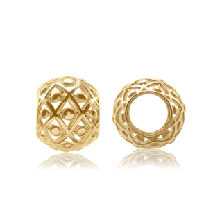 ITI NYC Fancy Beads in 14K Yellow Gold (8.8 x 7.1 mm)