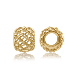 ITI NYC Fancy Cage Beads in 14K Yellow Gold (8.7 x 7.7 mm)