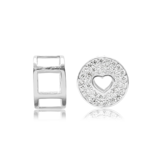 ITI NYC Fancy Beads with CZ in Sterling Silver (9.4 x 9.4 mm)