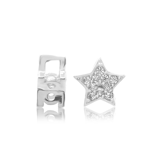 ITI NYC Fancy Beads with CZ in Sterling Silver (6.8 x 6.8 mm)