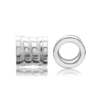 ITI NYC Fancy Beads in Sterling Silver (6.4 x 7.0 mm)