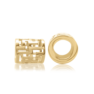 ITI NYC Fancy Cage Beads in 14K Yellow Gold (6.9 x 8.1 mm)