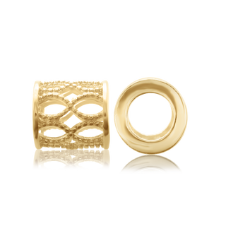 ITI NYC Fancy Cage Beads in 14K Yellow Gold (6.4 x 6.8 mm)