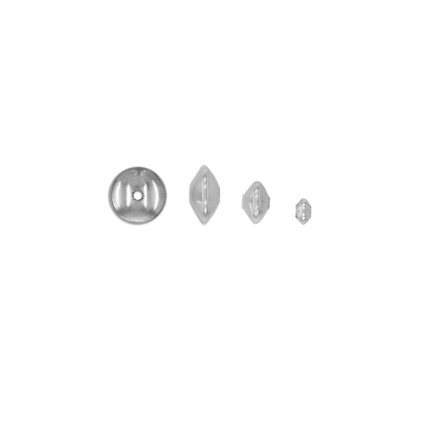 ITI NYC Saucer Beads in Sterling Silver (3.85 mm - 8.5 mm)