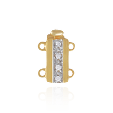 Load image into Gallery viewer, ITI NYC Gold Bayonet Pearl Clasps with Diamonds (12mm-18mm)
