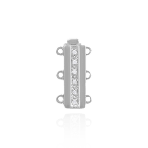 ITI NYC Gold Bayonet Pearl Clasps with Diamonds (12mm-18mm)