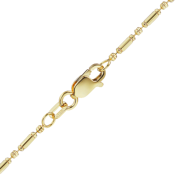 Atlantic Ave. Alternating Bead Necklace in 14K Yellow Gold