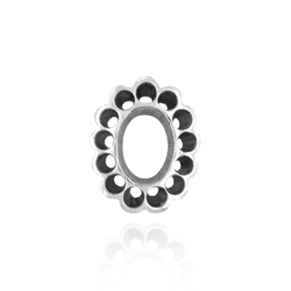 ITI NYC Oval Cluster Bezel Tops (7.00 x 5.00 mm)