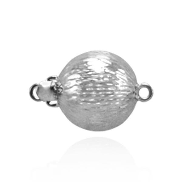 ITI NYC Bead Pearl Clasp with Diamond Cut Surface (9 mm-12 mm)