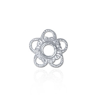 ITI NYC Fancy Cap Ends in Sterling Silver